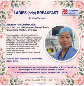 Chippenham Ladies Breakfast with Amalia Clements